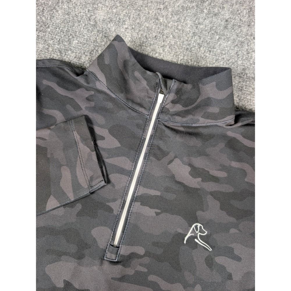 Rhoback Quarter Zip Women XS Black Camo Performance Pullover FA23_1_WQZP_RHO